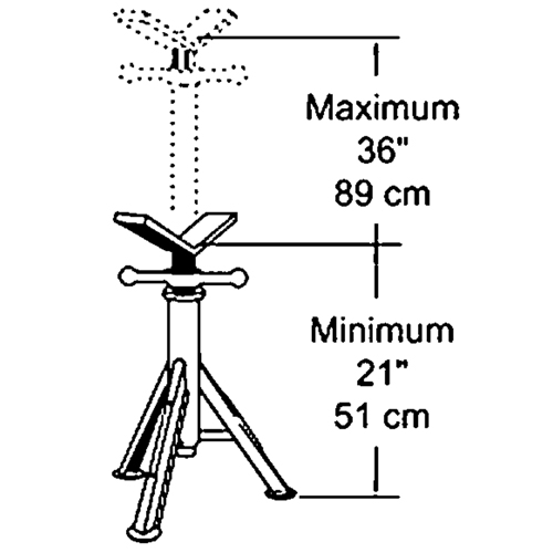Heavy-Duty Pipe Jack, 2500 lbs. Load Capacity EastCoast Offshore Supplies