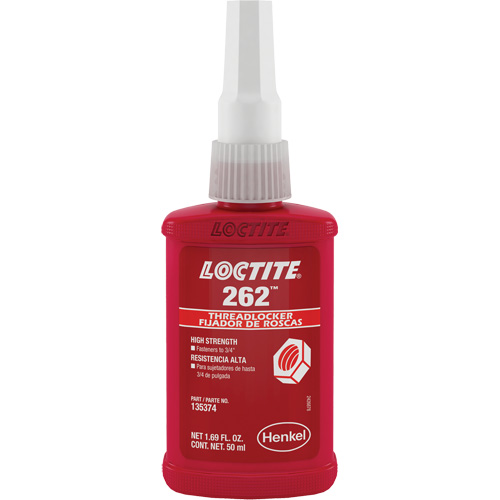 Compos&eacute; de blocage 262, Rouge, &eacute;lev&eacute;, 50 ml, Bouteille EastCoast Offshore Supplies