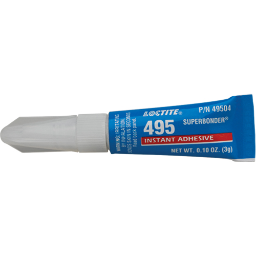 Adh&eacute;sif instantan&eacute; Super Bonder 495, Transparent, Tube, 3 g EastCoast Offshore Supplies