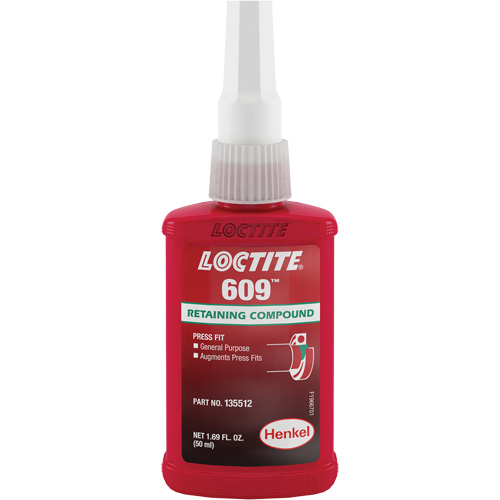 Retaining Compound 609 General Purpose, 50 ml, Bottle, Green EastCoast Offshore Supplies