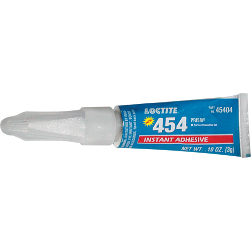 Adh&eacute;sif instantan&eacute; en gel Prism 454, Transparent, Tube, 3 g EastCoast Offshore Supplies
