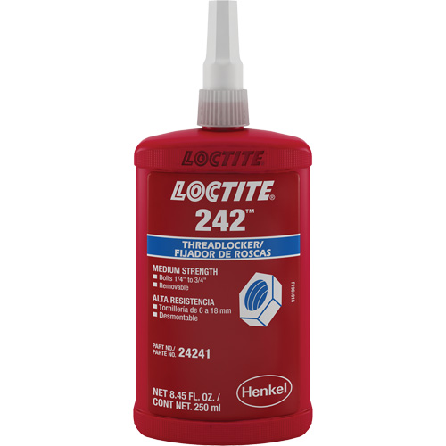 Threadlocker 242 , Blue, Medium, 250 ml, Bottle EastCoast Offshore Supplies
