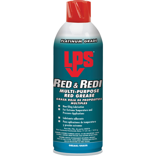 Graisse rouge Red & Redi tout usage, 16 oz, Canette a&eacute;rosol EastCoast Offshore Supplies