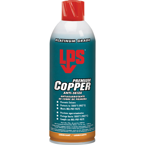 Copper Anti-Seize, 16 oz., Aerosol Can, 1800°F (982°C) Max Temp. EastCoast Offshore Supplies