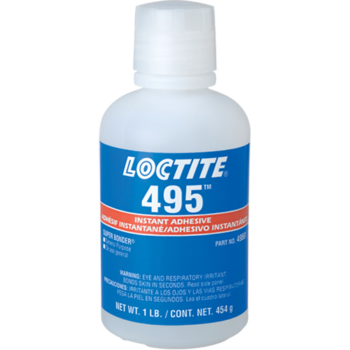 Super Bonder 495, Transparent, Bouteille, 454 g EastCoast Offshore Supplies