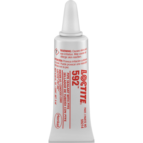 P&acirc;te d'&eacute;tanch&eacute;it&eacute; pour raccords filet&eacute;s &agrave; durcissement lent 592 PST, Tube, 6 ml, -54° C - 204° C/-65° F - 400° F EastCoast Offshore Supplies
