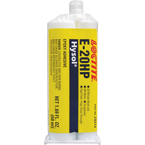 &eacute;poxyde Hysol E-20HP, Deux composants, Cartouche double, 104 g, Blanc cass&eacute; EastCoast Offshore Supplies