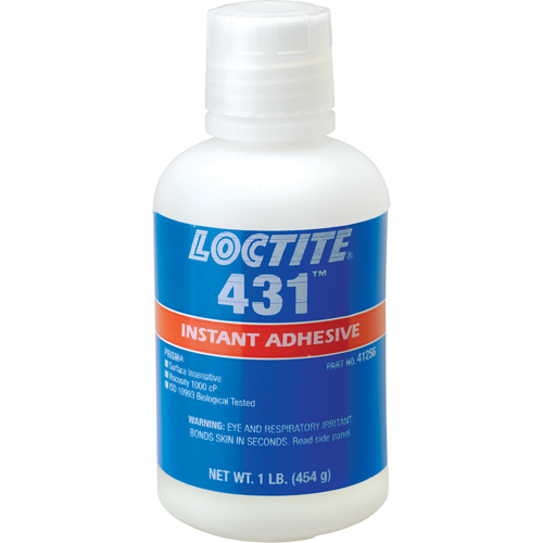 431 Surface Insensitive Instant Adhesive, Clear, Bottle, 454 g EastCoast Offshore Supplies