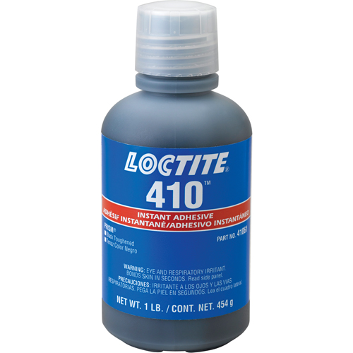 410 Instant Adhesive, Black, Bottle, 454 g EastCoast Offshore Supplies