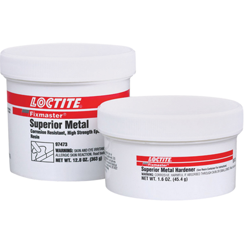 Adh&eacute;sif sup&eacute;rieur pour le m&eacute;tal Fixmaster, 647 g, Trousse, Un composant, Gris EastCoast Offshore Supplies