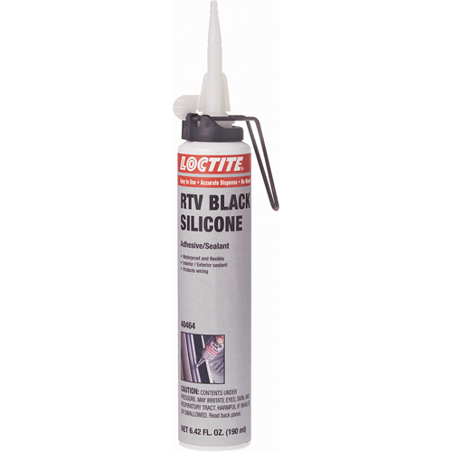 Scellant adh&eacute;sif &agrave; la silicone Superflex RTV, Cartouche, Noir EastCoast Offshore Supplies