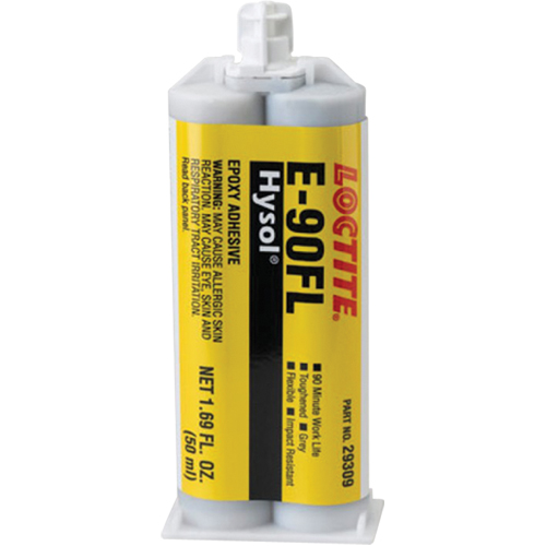 Hysol E-90FL Adhesive, 102 g, Dual Cartridge, Two-Part, Grey EastCoast Offshore Supplies