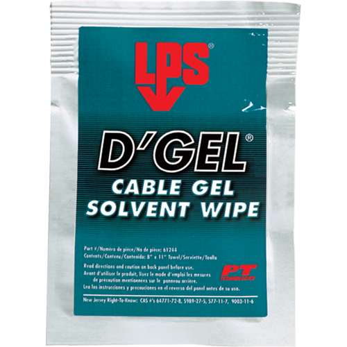 Solvant de gel D'Gel pour c&acirc;bles, Sachets EastCoast Offshore Supplies