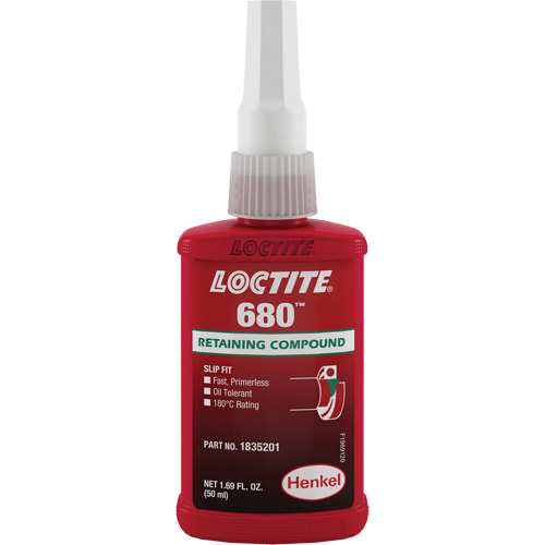Compos&eacute; de retenue Loctite 680, 50 ml, Bouteille, Vert EastCoast Offshore Supplies