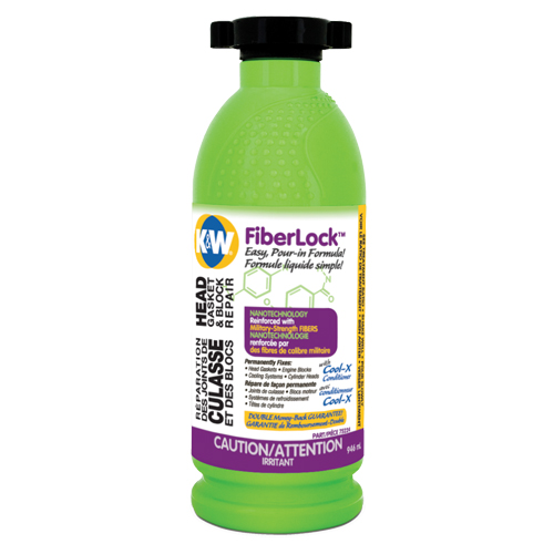 Fiberlock Head Gasket & Block Repair Fluid, Bottle, Beige EastCoast Offshore Supplies