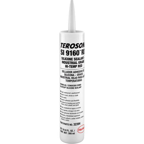Teroson&reg; SI 9160 High Temperature Silicone Sealant, Cartridge, Red EastCoast Offshore Supplies
