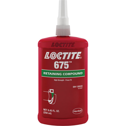 Compos&eacute; de blocage Loctite 675, 250 ml, Bouteille, Vert EastCoast Offshore Supplies