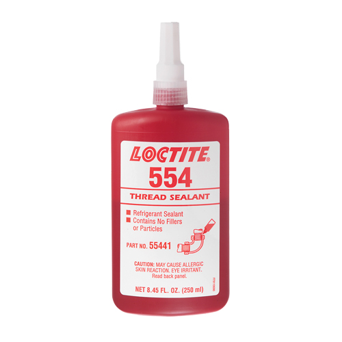 554 Thread Sealant, Bottle, 10 ml, -53.89° C - 148.89° C/-65°F - 300°F EastCoast Offshore Supplies