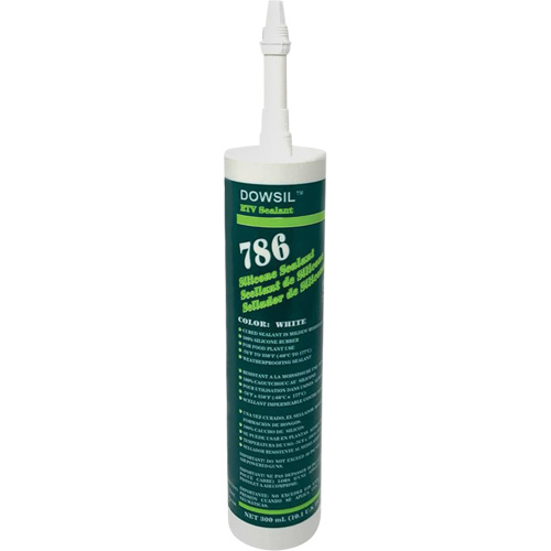 Dowsil 786 Silicone Sealant, 300 ml, Cartridge, White EastCoast Offshore Supplies