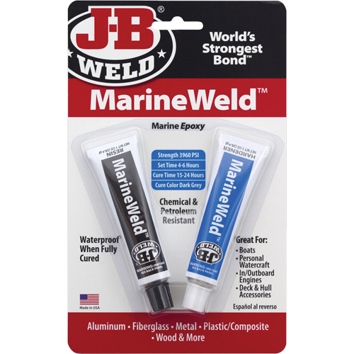Colle &eacute;poxyde de qualit&eacute; marine, Deux composants, Tube, 3 oz., Gris EastCoast Offshore Supplies