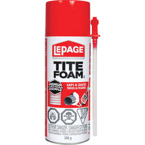 Scellant en mousse isolante pour trous & fissures Titefoam, Canette a&eacute;rosol, Blanc EastCoast Offshore Supplies