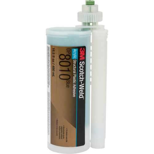 Adh&eacute;sif structural pour composants en plastique Scotch-Weld, Deux composants, Cartouche, 490 ml, Bleu EastCoast Offshore Supplies