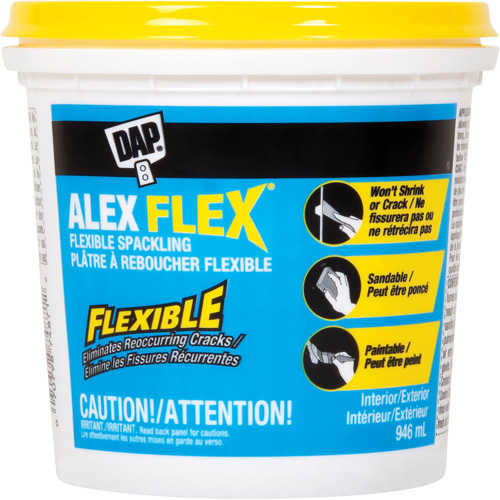 Pl&acirc;tre &agrave; reboucher flexible Alex Flex, 946 ml, Contenant en plastique EastCoast Offshore Supplies