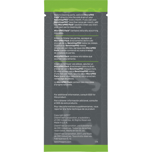 Agent nettoyant antimicrobien MicroPro Pack, 0,5 oz, Pochette EastCoast Offshore Supplies