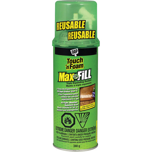 Scellant &agrave; triple expansion Touch 'n Foam Max Fill, 340 g, Canette a&eacute;rosol, Cr&egrave;me EastCoast Offshore Supplies