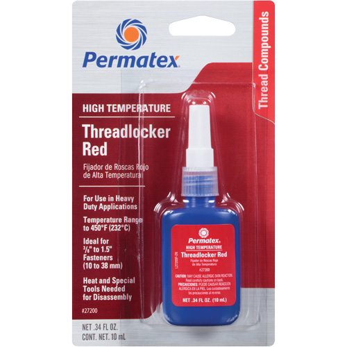 High Temperature Threadlocker, Red, High, 10 ml, Bottle EastCoast Offshore Supplies