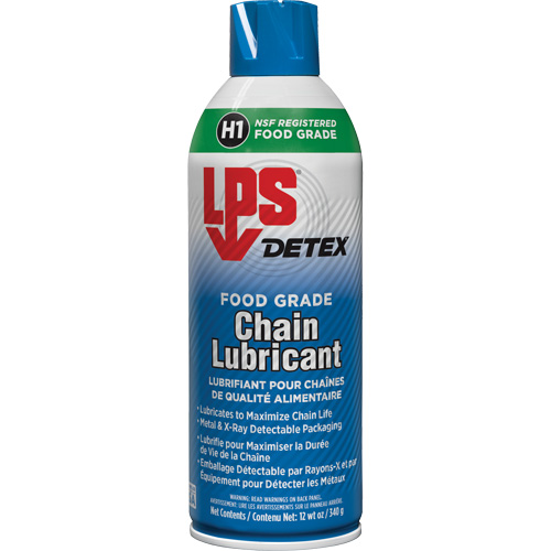 Lubrifiant pour chaîne de qualit&eacute; alimentaire Detex, 12 oz/340 g/430 ml, Canette a&eacute;rosol EastCoast Offshore Supplies