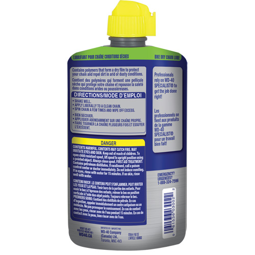 Bike Dry Chain Lubricant, Bottle EastCoast Offshore Supplies