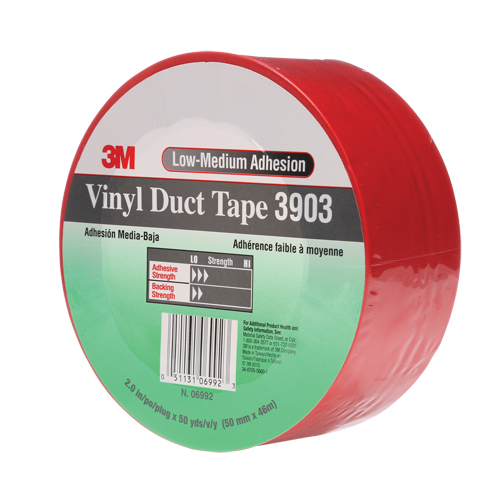 3903 Vinyl Duct Tape, 48 mm (2") W x 46 m (151') L, 6.5 mils, Red EastCoast Offshore Supplies
