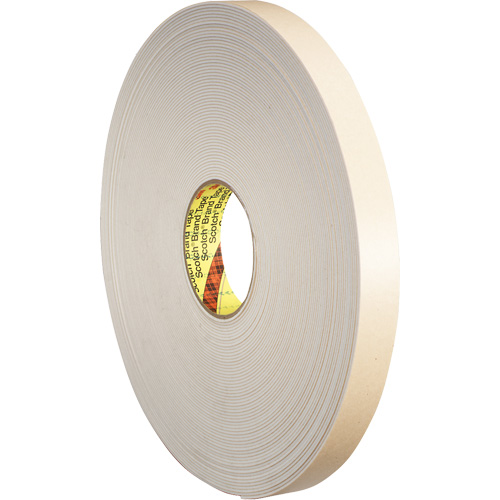 Double-Coated Foam Tape, 66 m (216') L x 25.4 mm (1") W, 31 mils, Polyethylene EastCoast Offshore Supplies