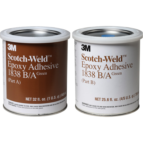 Scotch-Weld Adhesive, 32 fl. oz., Pail, Two-Part, Green EastCoast Offshore Supplies