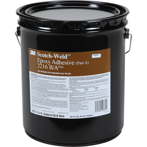 Scotch-Weld Adhesive, 5 gal., Pail, Two-Part, Grey EastCoast Offshore Supplies