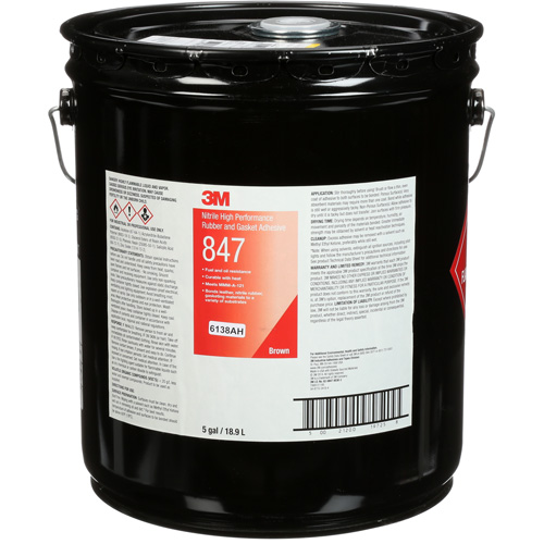 Adh&eacute;sif haute performance pour caoutchouc et joints Scotch-Weld, Seau, Brun EastCoast Offshore Supplies