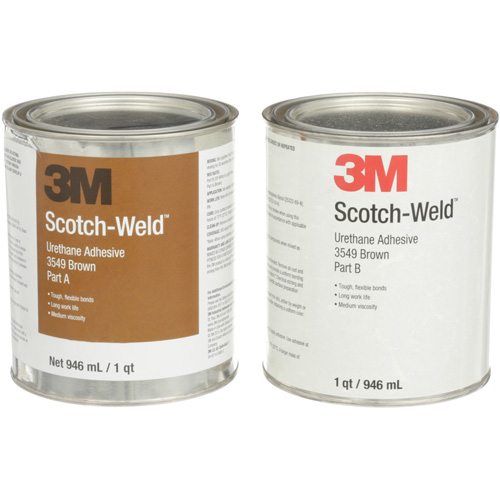 Adh&eacute;sif &agrave; base d'ur&eacute;thane 3549 Scotch-Weld, 64 oz liq., Canette, Brun EastCoast Offshore Supplies