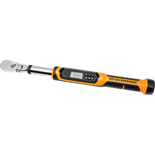 Cl&eacute; dynamom&eacute;trique &agrave; t&ecirc;te flexible avec angle, &eacute;lectronique, Entraînement 3/8" carr&eacute;, 120 - 1200 lb-pi EastCoast Offshore Supplies
