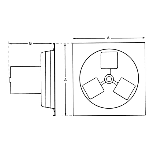 Exhaust Fan 12" 1SP Panel Series EastCoast Offshore Supplies