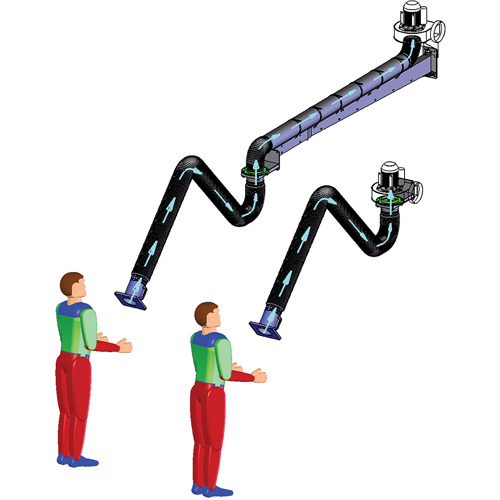 Bras d'extraction de fum&eacute;e EastCoast Offshore Supplies
