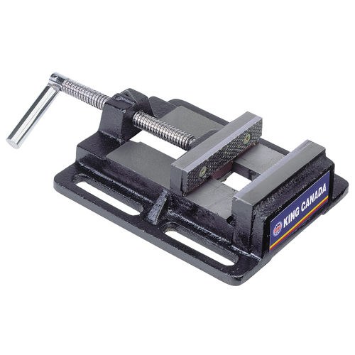 Drill Press Vise, 4" Jaw Width, 0" Throat Depth, Bench Mount Base EastCoast Offshore Supplies