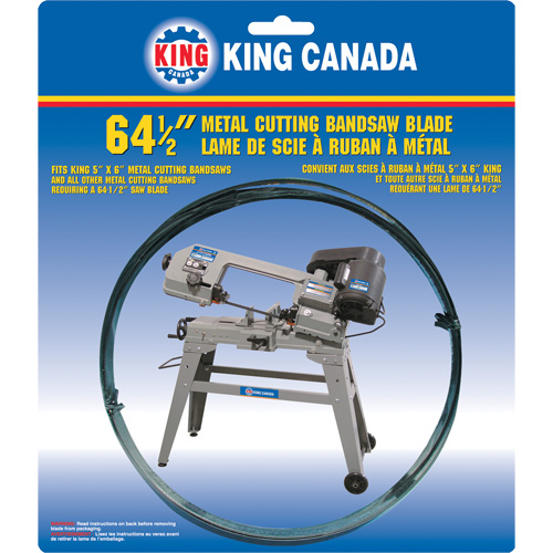 Bandsaw Metal Blade, Carbon Steel, 64-1/2" L x 1/2" W x 0.025" Thick, 10 TPI EastCoast Offshore Supplies
