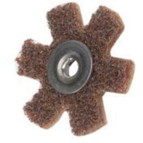 Disque abrasif en forme d'&eacute;toile pour pr&eacute;paration de surface Abrasotex , 1-1/2" dia., Grain Cors&eacute;, Oxyde d'aluminium EastCoast Offshore Supplies