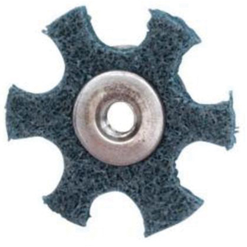 Disque abrasif en forme d'&eacute;toile pour pr&eacute;paration de surface Abrasotex , 1-1/2" dia., Grain Tr&egrave;s fin, Oxyde d'aluminium EastCoast Offshore Supplies