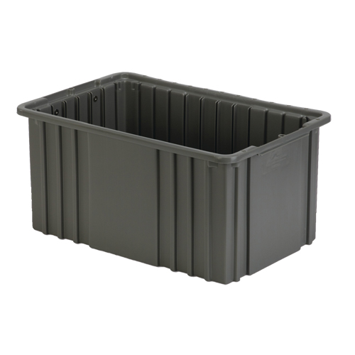 Contenant Divider Box, Poly&eacute;thyl&egrave;ne, 15,5" la x 9,9" p x 8" h, Gris EastCoast Offshore Supplies