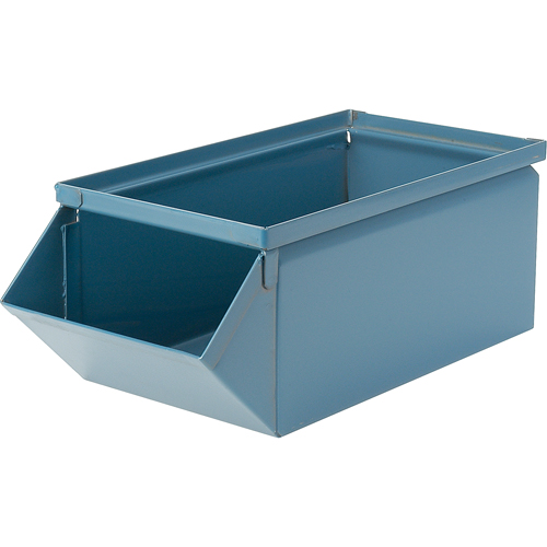 Bac en acier, Cap. 100 lb, 12" la x 20-1/2" p x 9-1/2" h, Bleu EastCoast Offshore Supplies