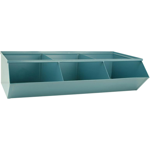 Sectional Bin Units, 100 lbs. Cap., 37" W x 20-1/2" D x 9-1/2" H, Blue EastCoast Offshore Supplies
