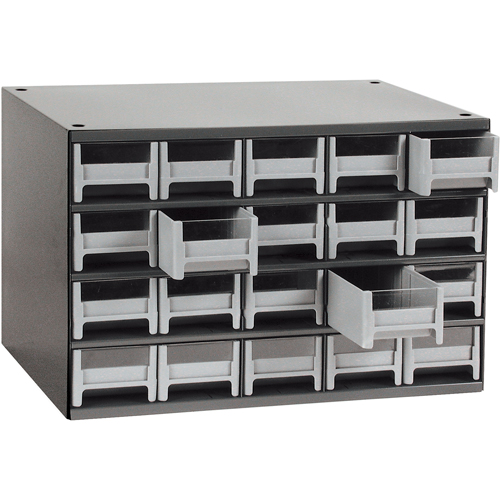 Modular Parts Cabinets, Steel, 20 Drawers, 17" x 10-9/16" x 2-1/16", Grey EastCoast Offshore Supplies