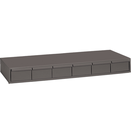 Casiers &agrave; tiroirs industriels, 6 tiroirs, 33-3/4" la x 11-5/8" p x 4" h, Gris EastCoast Offshore Supplies